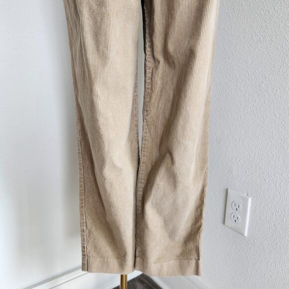 Vintage 90s Tan Corduroy High Rise Pleated Trousers Academia Mom Pant Talbots 10 - Picture 3 of 10